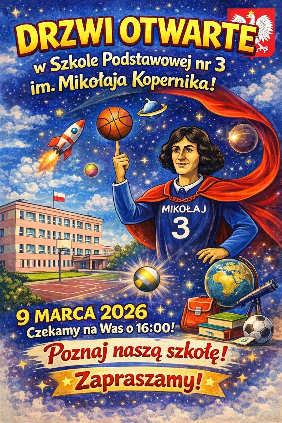 Drzwi otwarte w Szkole Podstawowej nr 3 im. Mikołaja Kopernika w Lipnie